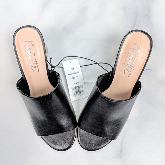 *LAST CHANCE* Nanette Lepore Lucite Floral Mules - Picture 6 of 8